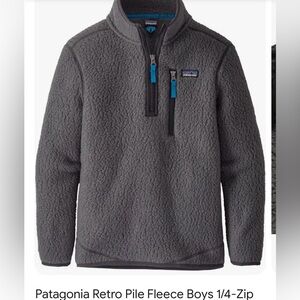Patagonia Retro Pile Fleece boys 1/4 zip